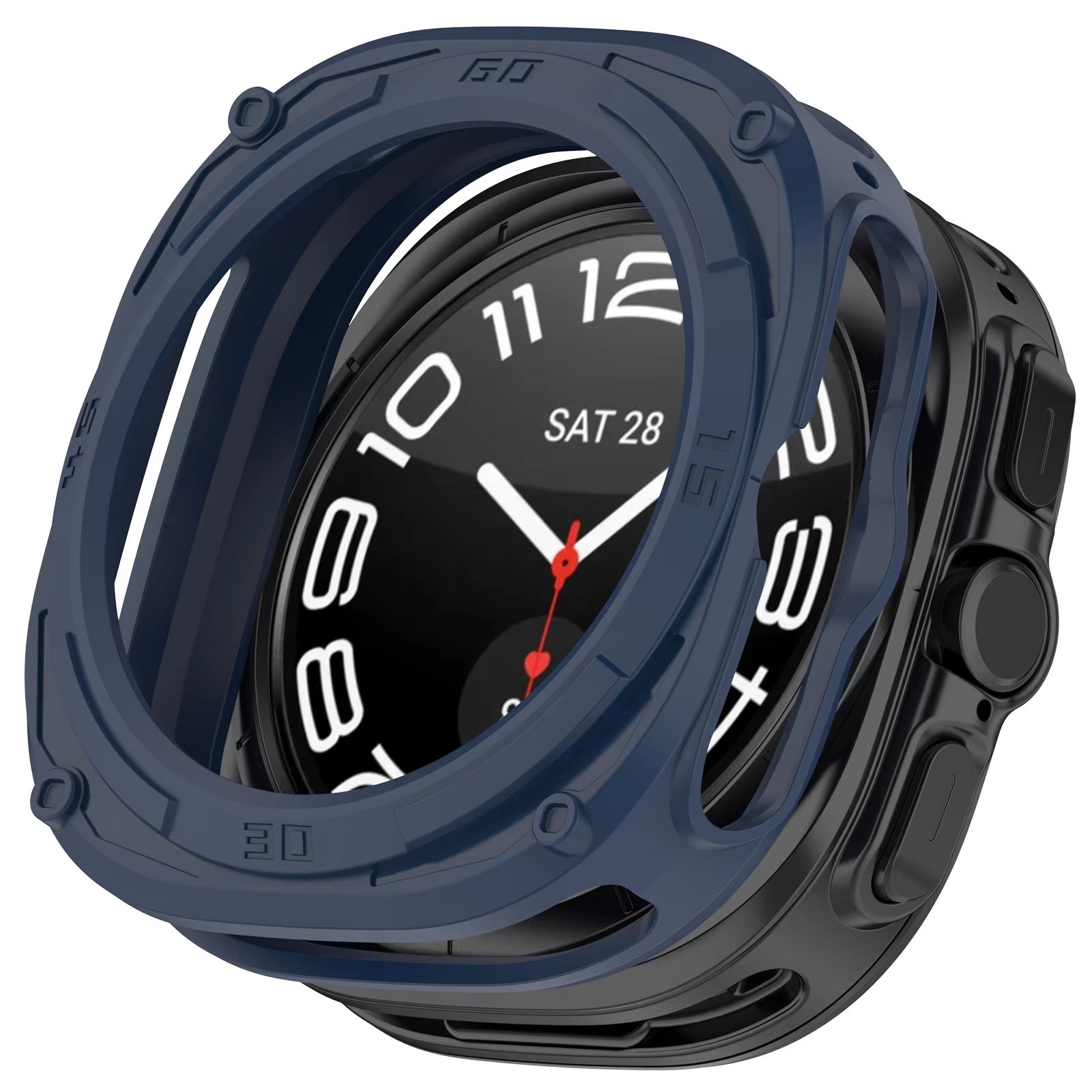 Watch Case for Samsung Galaxy Watch 7 Ultra 47mm Coverage Protective Armored TPU Cover for Galaxy Watch 7 Ultra 47mm Accessory
